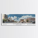 Sioux Falls South Carolina Travel Poster, Framed Canvas Print, Wall Art, Home Decor, Travel Gift, Living Room Art, Retro Style Art