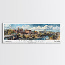 Spokane Valley Washington Travel Poster, Framed Canvas Print, Office Art, Wall Hanging, Travel Gift, Living Room Art, Vintage Style