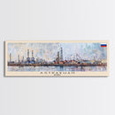 Astrakhan Russia Travel Print Wall Art, Panoramic City Art, Travel Art, Wall Decor, Vacation Gift, Framed Canvas Print Or Metal Art