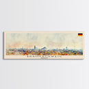 Braunschweig Germany Travel Art, City Art, Framed Canvas Print or Metal Wall Art, Europe Travel Poster, Panoramic Wall Art, Extra Wide Wall Art
