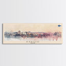 Espoo Finland Wall Art, Panoramic Travel Poster, Panoramic Framed Canvas Print, City Wall Art, Wall Hanging Home Decor, Travel Art