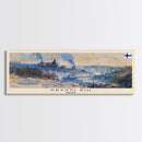 KryvyiRih Ukraine Panoramic Travel Poster, Framed Canvas Print or Metal Wall Art, Travel Art, Home Decor, Panoramic Painting, Midcentury Art