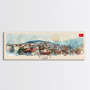 Sivas Turkey Travel Print Wall Art, Panoramic City Art, Travel Art, Wall Decor, Vacation Gift, Framed Canvas Print Or Metal Art