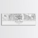 Panoramic Jacksonville City Map, Florida Art, Map Print, Minimalist Wall Art, Canvas Art, Housewarming Gift, Street Map Art, Closing Gift