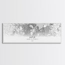 Panoramic Jaipur City Map, India Art, Map Print, Minimalist Wall Art, Canvas Art, Housewarming Gift, Street Map Art, Closing Gift