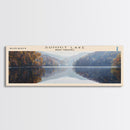 Teshekpuk Lake Panoramic Wall Art, Framed Canvas Print, Lake House Decor, Travel Poster, Scenic Lake Scene, Bedroom Decor, Home Art