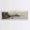 Trout Lake Canada Northwest Territories Panoramic Wall Art, Framed Canvas Print, Lake House Decor, Travel Poster, Beautiful Lake Scene, Home Decor