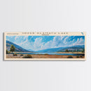 Upper Klamath Lake Panoramic Wall Art, Framed Canvas Print, Lake House Decor, Travel Poster, Scenic Lake Scene, Living Room Art