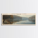 Yatesville Lake Kentucky Panoramic Wall Art, Framed Canvas Print, Lake House Decor, Travel Poster, Scenic Lake Scene, Bedroom Decor