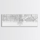 Panoramic Omaha City Map, Nebraska Art, Map Print, Minimalist Wall Art, Canvas Art, Housewarming Gift, Street Map Art, Closing Gift