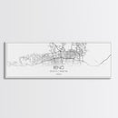 Panoramic Reno City Map, Nevada Art, Map Print, Minimalist Wall Art, Canvas Art, Housewarming Gift, Street Map Art, Closing Gift