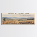 Kruger National Park Travel Print Wall Art, Travel Poster Print, Retro Style COUNTRY Home Decor, Wall Hanging, Travel Gift Idea, Unique Metal Art