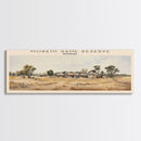 Moremi Game Reserve Travel Poster Print, Framed Canvas Print, COUNTRY Travel Art, Wood Framed Art, Wall Hanging, Home Decor