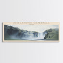 Skógafoss Waterfall Travel Poster Print, Framed Canvas Wall Art, Metal Wall Art, COUNTRY art, Gift For Him, Travel Wall Art, Travel Lover Gift