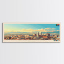 Bloemfontein, South Africa Panoramic Travel Poster Canvas Print, Bloemfontein, South Africa Painting, South Africa Art, Bloemfontein Panoramic Travel Art, Travel Painting