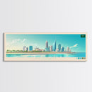 Dammam, Saudi Arabia Panoramic Travel Poster Canvas Print, Dammam, Saudi Arabia Painting, Saudi Arabia Art, Dammam Travel Art, Guest Room Painting