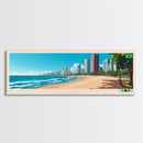 Panoramic Travel Poster Fortaleza, Brazil Canvas Print, Fortaleza, Brazil Painting, Brazil Art, Fortaleza Travel Art, Guest Room Painting