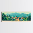 Kananga, Congo Travel Poster Panoramic Canvas Print, Kananga, Congo Painting, Congo Art, Kananga Travel Art, Guest Room Painting