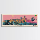 Bamako, Mali Panoramic Canvas Print, Bamako, Mali Painting, Mali Art, Bamako Travel Poster, Travel Art, Guest Room Painting