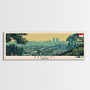 Bandung, Indonesia Panoramic Canvas Print, Bandung, Indonesia Painting, Indonesia Art, Bandung Travel Poster, Travel Art, Housewarming Gift