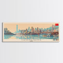 Chongqing, China Panoramic Canvas Print, Chongqing, China Painting, China Art, Chongqing Travel Poster, Travel Art, Living Room Painting