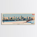 Edmonton, Canada Panoramic Canvas Print, Edmonton, Canada Painting, Canada Art, Edmonton Travel Poster, Travel Art, Living Room Painting