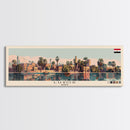 Luxor, Egypt Panoramic Canvas Print, Luxor, Egypt Painting, Egypt Art, Luxor Travel Poster, Travel Art, Vacation Gift