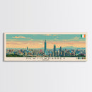 Newtownabbey, Ireland Panoramic Canvas Print, Newtownabbey, Ireland Painting, Ireland Art, Newtownabbey Travel Poster, Travel Art, Guest Room Painting