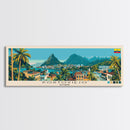 Portoviejo, Ecuador Panoramic Canvas Print, Portoviejo, Ecuador Painting, Ecuador Art, Portoviejo Travel Poster, Travel Art, Guest Room Painting