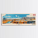 Puno, Peru Panoramic Canvas Print, Puno, Peru Painting, Peru Art, Puno Travel Poster, Travel Art, Guest Room Painting