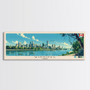 Winnipeg, Canada Panoramic Canvas Print, Winnipeg, Canada Painting, Canada Art, Winnipeg Travel Poster, Travel Art, Guest Room Painting