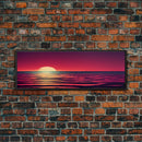 Sunset Painting on Canvas Print, Original Artwork, Abstract Art, Clouds Painting, Sky Painting, Modern Art, Living Room Wall Art, Large Art