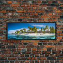 Panoramic Print of Maldives Beaches at Sunset Extra Large Wall Art, Panoramic Wall Art, Panoramic Landscape Print, Landscape Photography