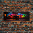 Limited Edition Graffiti Covered Piano Street Art Framed Canvas Print, Premium Graffiti Street Art Wall Decor, Extra Large Wall Art