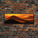 Asbtract Art Deco Style Sand Dunes, Framed Canvas Print, Living Room Decor, MCM Style Art, Midcentury Modern, Minimalist Art