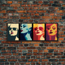 Pop Art Print, Kitchen Wall Decor, Framed Canvas Print, Warhol Inspired Colorful MCM Pop Art, Midcentury Modern