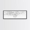 Panoramic Augusta City Map, Georgia Art, Map Print, Minimalist Wall Art, Canvas Art, Housewarming Gift, Street Map Art, Closing Gift