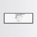 Panoramic Bali City Map, Indonesia Art, Map Print, Minimalist Wall Art, Canvas Art, Housewarming Gift, Street Map Art, Closing Gift