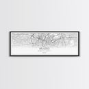 Panoramic Brussels City Map, Belgium Art, Map Print, Minimalist Wall Art, Canvas Art, Housewarming Gift, Street Map Art, Closing Gift