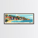 Guadeloupe, France Panoramic Beach Print, Vacation Gift, France Wall Art, Framed Canvas Print, Framed Beach Painting