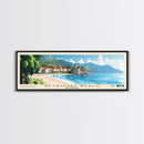 Petrovac Beach, Montenegro Panoramic Print, Vacation Gift, Montenegro Wall Art, Vacation Wall Art, Vacatation Memories, Beach Decor, Beach Or Lakehouse Art