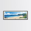 Yugihama Beach, Japan Panoramic Beach Print, Vacation Gift, Japan Wall Art, Beach Painting, Beach Decor, Beach Painting
