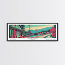 Aurora Colorado Panoramic Travel Poster Canvas Print