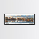 Rockford Illinois Panoramic Print, Trendy Framed Canvas Print, City Travel Poster, Home Decor, Office Wall Art, Gift Idea