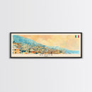 Genoa Italy Travel Art, City Art, Framed Canvas Print or Metal Wall Art, Europe Travel Poster, Panoramic Wall Art, Extra Wide Wall Art