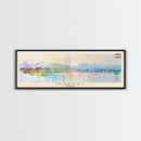 Miskolc Hungary Wall Art, Panoramic Travel Poster, Panoramic Framed Canvas Print, City Wall Art, Wall Hanging Home Decor, Travel Art
