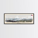 ÚstÍ nad Labem Czech Republic Wall Art, Panoramic Travel Poster, Panoramic Framed Canvas Print, City Wall Art, Wall Hanging Home Decor, Travel Art