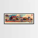 Esbjerg Denmark Travel Art, City Art, Framed Canvas Print or Metal Wall Art, Europe Travel Poster, Panoramic Wall Art, Extra Wide Wall Art