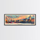 Liverpool United Kingdom Travel Art, City Art, Framed Canvas Print or Metal Wall Art, Europe Travel Poster, Panoramic Wall Art, Extra Wide Wall Art