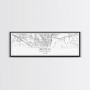 Panoramic Jackson City Map, Mississippi Art, Map Print, Minimalist Wall Art, Canvas Art, Housewarming Gift, Street Map Art, Closing Gift